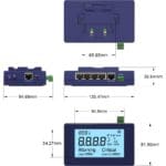 Größe des sensorProbe2+ LCD Sensor Monitoring Systems von AKCP